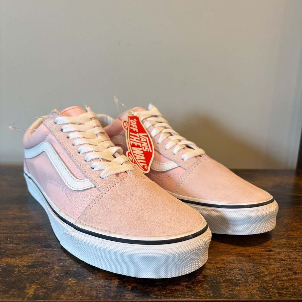 Vans Old Skool Pink Suede Sneakers Womens 9.5 Mens 8 NWT